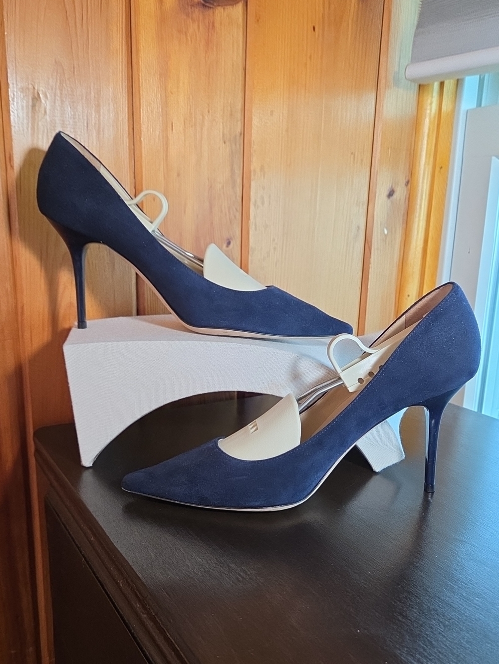 Jimmy Choo Blue Suede Pumps
